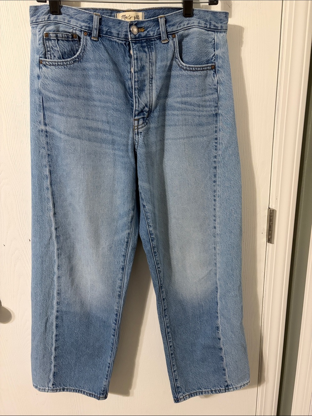 NWOT Madewell Women's The Barrel-Leg Jeans Solstice WashRigid Size 27 - Picture 7 of 15